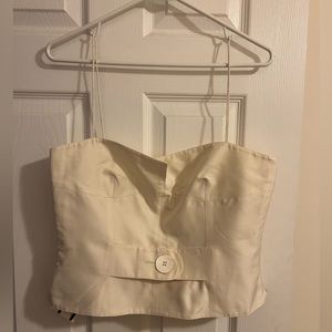Valentino - white crop top- size 10